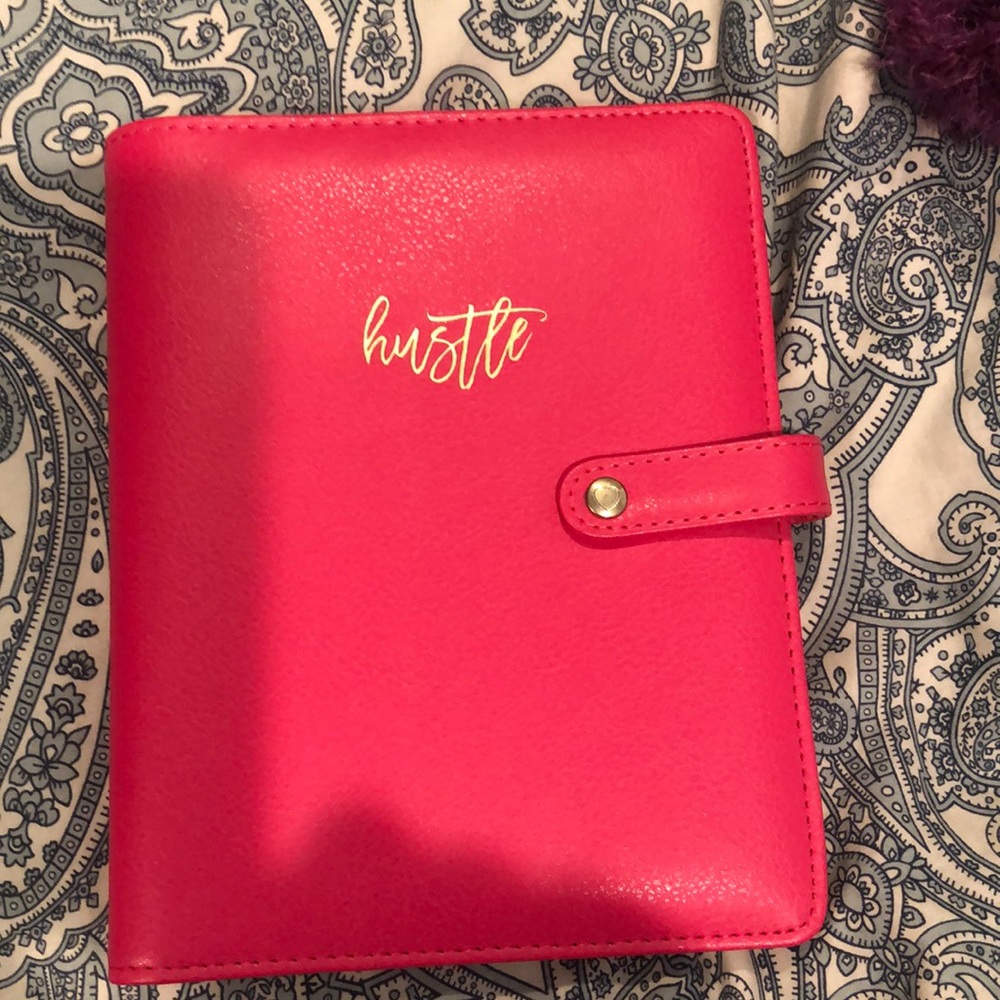 Happy planner mini hot pink case